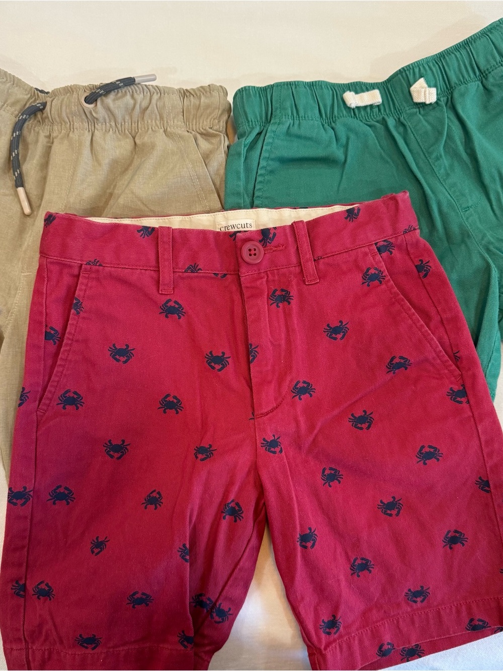 Boy’s Shorts, set of 3. J Crew and Tommy Bahama.